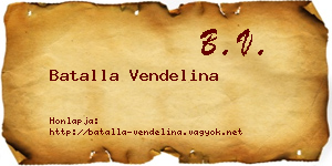 Batalla Vendelina névjegykártya
